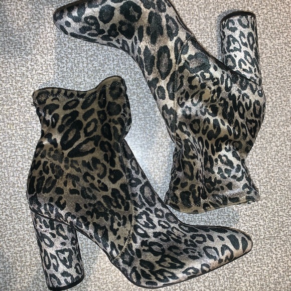 a new day Norma Grey Leopard Boots 11 - Picture 4 of 7
